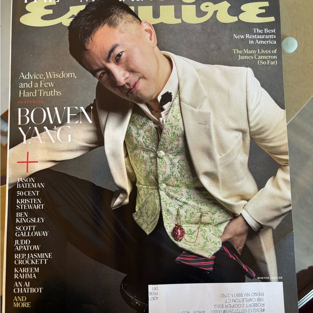 Acquire magazine, the meaning of life bowen Yang